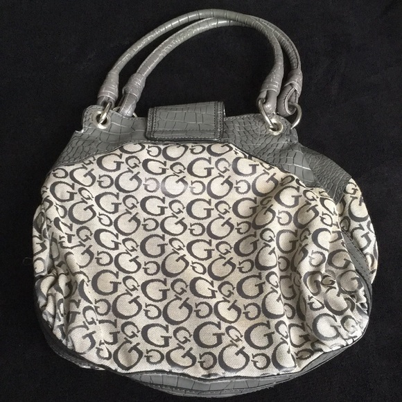 Guess Los Angeles Large Gray Shoulder Bag - Picture 9 of 16